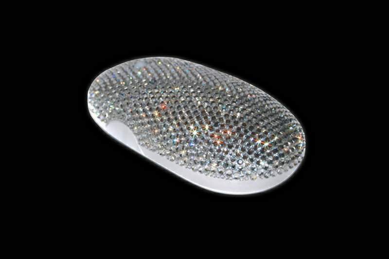 MJ Luxury Swarovski Apple Mouse Unique Crystal